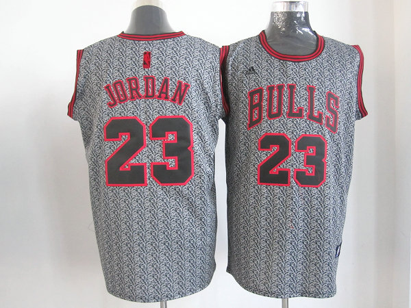  NBA Chicago Bulls 23 Michael Jordan Static Fashion Swingman Jersey